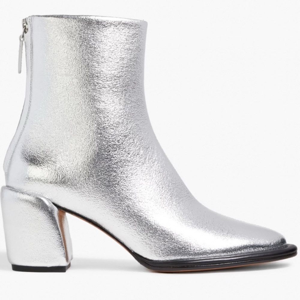 3.1 Phillip Lim Olivia Metallic Ankle Boots